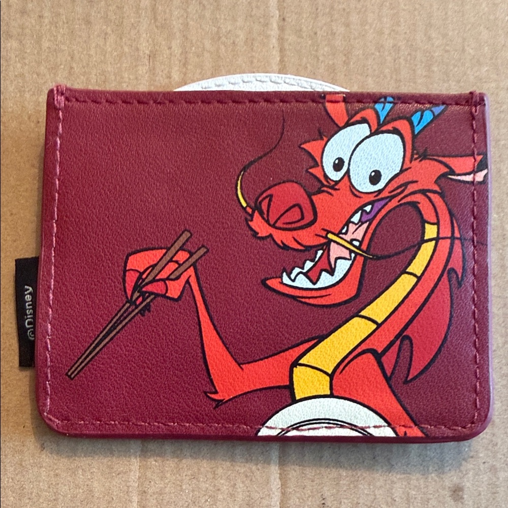 Disney Mulan Mushu and Crickee Porridge Card Wallet